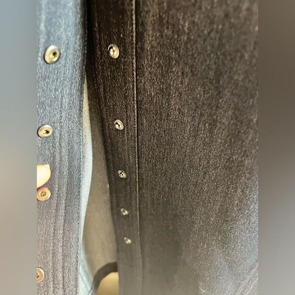 Jones New York Long Sleeve Denim Dress - Dark Blue - Picture 7 of 9